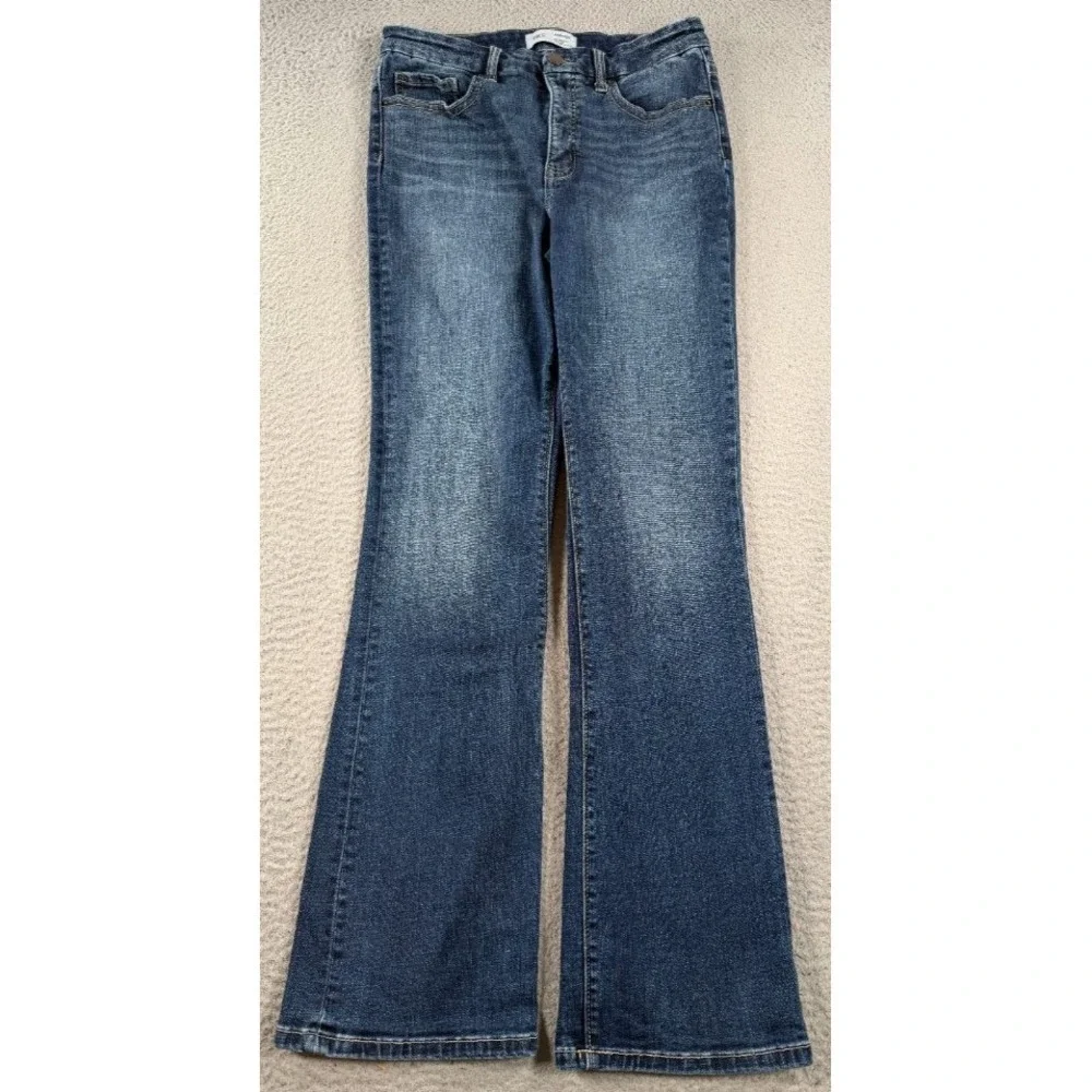 BKE Parker Bootcut Jeans Womens 28x29.5 High Rise Tailored Dark Wash Stretch